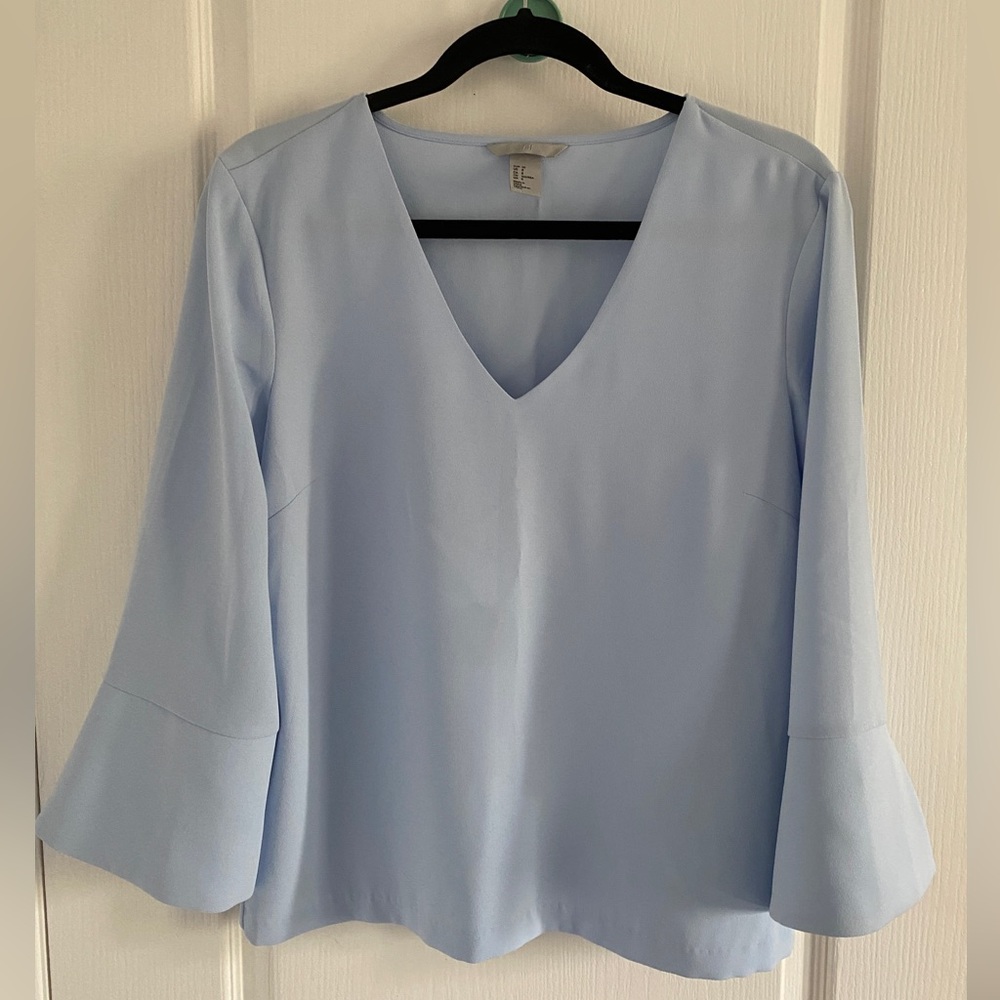 H&M blue blouse BNWOT - size 8